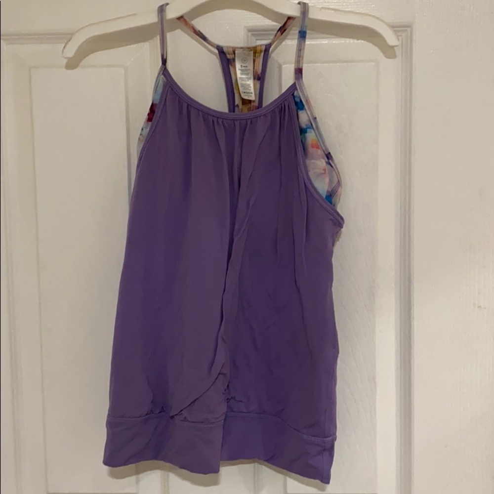 Purple two  layered tank top